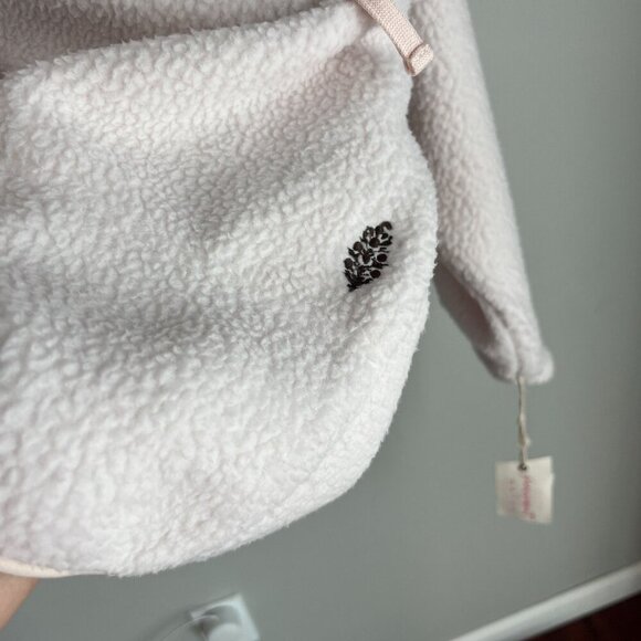 Free People x HATCH MEDIUM Hit The Slopes Fleece Jacket Neutral Bohemian - Picture 5 of 11